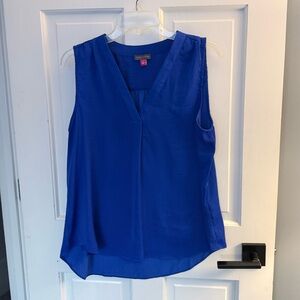 Vince Camuto Royal Blue V-Neck Blouse